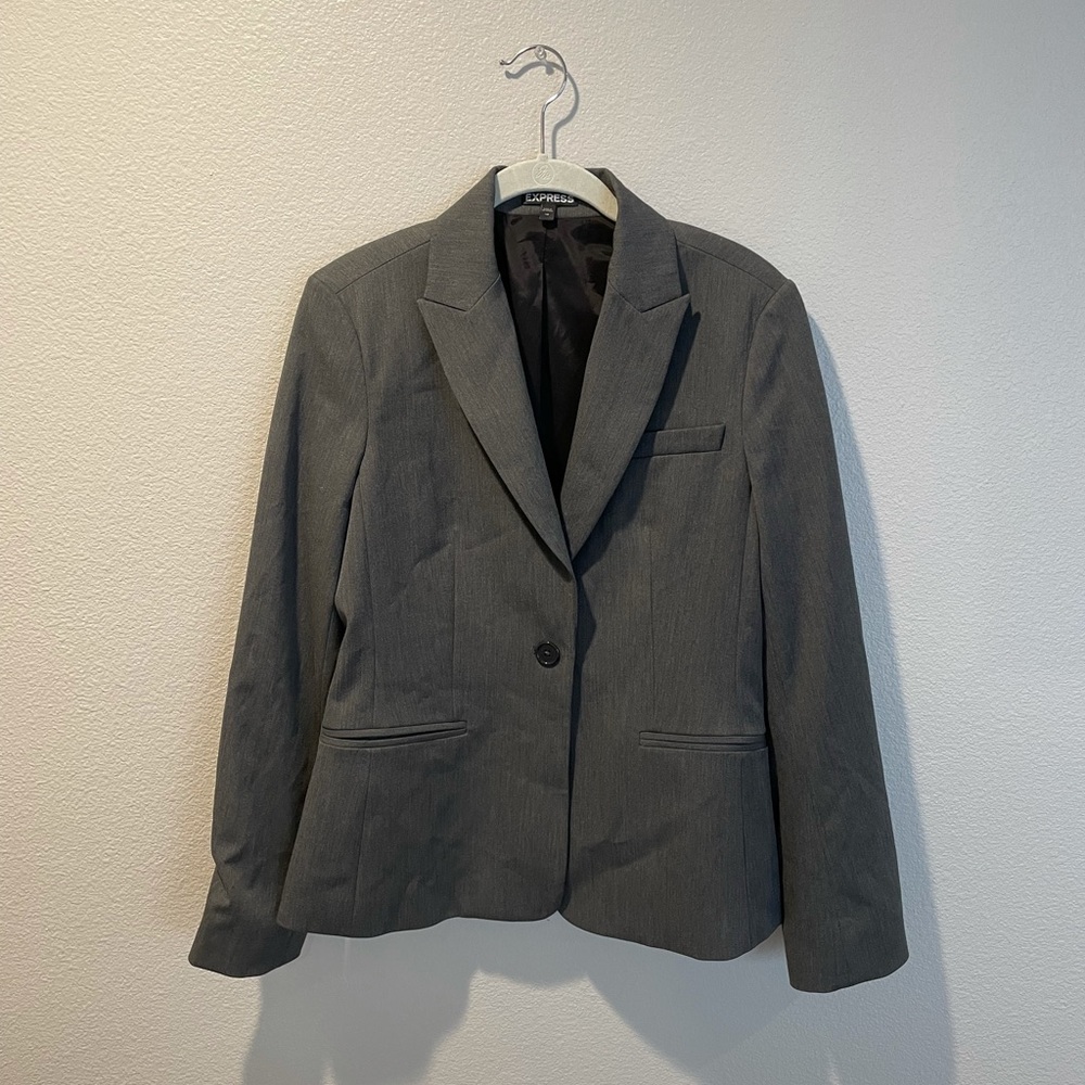 Express blazer gray size 10